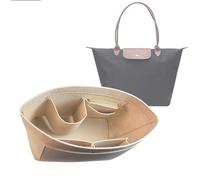 Lckaey Y012-beige-M Organiseur de sac à main pour sac Le pliage, taille M, beige