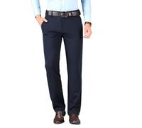 LCKDY Pantalon Classique très Extensible pour Hommes, Pantalon de Costume d'affaires Anti-Rides Taille Haute (Shape-E,52)