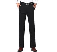 LCKDY Pantalon Classique très Extensible pour Hommes, Pantalon de Costume d'affaires Anti-Rides Taille Haute (Shape-T,44)
