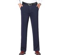 LCKDY Pantalon Classique très Extensible pour Hommes, Pantalon de Costume d'affaires Anti-Rides Taille Haute (Shape-F,52)