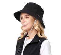 LCKEBT Bob Femme Chapeau de Soleil Anti-UV Chapeaux de Pêche Pliable et Imperméable avec Cordon Chapeau Randonnée Rapide Unisexe pour Plage Safari