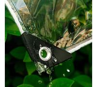 Bâche Transparente avec œillets, Bâche de Protection Exterieur pour Jardins 500g/m², Plantes, Bâche Imperméable en PVC, avec Corde，2.4 m x 3.6 m，7.9 x 11.9ft