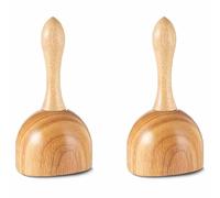 Lckiioy 2X Tasse D'Outils de Massage de Thérapie de Ventouses en Bois, Outils de Masseur de Drainage Lymphatique pour la Tasse Anti-Cellulite de Corps de Thérapie de Bois