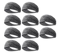 Lckiioy Bandeau de Sport Ultra Fin Absorbant la Transpiration, Bandeau Élastique Respirant Absorbant la Transpiration, Bandeau de Yoga Sportif Gris