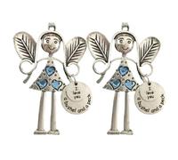Lckiioy Cadeau Amis Pendentif Ornements Décoration D', Cadeau de Décoration D'Amitié de Noël, Cadeau pour Amis Bleu Clair