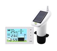 Lckiioy Capteur de Niveau à Ultrasons, Capteur de Niveau de Profondeur D'Eau et de Liquide, Capteur de Niveau de Liquide avec Affichage de la Température, Affichage LED