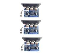 Lckiioy Carte d'amplificateur numérique 3 x 2,1 canaux + câble audio AUX 2 X 25 W + 50 W BT5.0 CD d'amplificateur de caisson de basses D DC 12-20 V