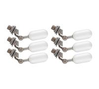 Lckiioy Ensemble de Soupape à Flotteur 6 Pièces, Soupape à Flotteur de Tuyau d'alimentation en de 1/2 Pouce avec Bras de Réglage pour Piscine, Aquarium (Gris)