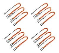 Lckiioy Longe à Outils, Longe de Sécurité 12 Pièces Séries avec Mousqueton, Longe de Sécurité Absorbant Les Chocs Longe de Sécurité Réglable pour Outils de Travail