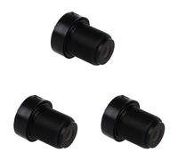 Lckiioy Lot de 3 objectifs CCTV 1/3 2,8 mm noirs pour boîtier de sécurité CCD