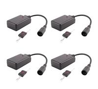 Lckiioy Lot de 4 récepteurs de télécommande XLR portables à 3 broches pour machine à fumée DJ 400 W 900