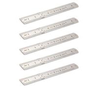 Lckiioy Lot de 5 règles de mesure en acier inoxydable 20 cm