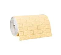 LCKKJHG Autocollant Mural 3d ImperméAble 70cmx1/5/10m 3D Papier Peint Décoration Auto-adhésif Antique Mousse Brique Salon Chambre Étanche Sticker Mural pour le Salon(Beige,70cmX10m)