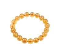 LCKKJHG Bracelet En Cristal Bracelet en pierre citrine, bijoux en cristal, protection de la richesse et du succès, choix for cadeaux et usage personnel