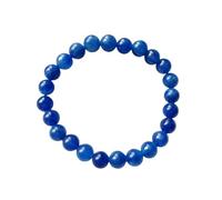 LCKKJHG Bracelet En Cristal Bracelet en pierre de couleur saphir bleu, 8MM, breloque Vintage, chaîne ronde, perles, bijoux for femmes, cadeau for ami(21cm)