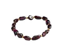 LCKKJHG Bracelet En Cristal Bracelet grenat dent violette et noire for femme, chaîne de bijoux, breloque à la mode, pierre d'énergie en cristal, cadeau de vacances
