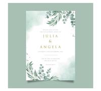 LCKKJHG Carte Invitation Mariage 20/100 Pièces Carte D'invitation De Mariage Invitations Personnalisées Photo Florale Enregistrer La Date pour les Fêtes(Style 7,20pcs 5x7inch)