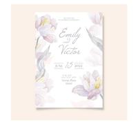 LCKKJHG Carte Invitation Mariage 20/100 Pièces Carte D'invitation De Mariage Invitations Personnalisées Photo Florale Enregistrer La Date pour les Fêtes(Style 3,100pcs 5x7inch)