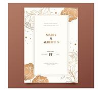 LCKKJHG Carte Invitation Mariage 20/100 Pièces Carte D'invitation De Mariage Invitations Personnalisées Photo Florale Enregistrer La Date pour les Fêtes(Style 9,100pcs 5x7inch)