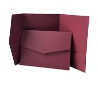 LCKKJHG Carte Invitation Mariage Lot de 20 ou 25 enveloppes vierges for invitations mariage, personnalisées(Red,25pcs)