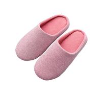 LCKKJHG chaussons homme Pantoufles en fourrure douce for hommes et femmes, chaudes, douces, plates, antidérapantes, coton, for couples, chaussures d'automne d'hiver, for chambre à coucher(A,39-40)