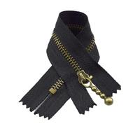 LCKKJHG Fermeture éClair 5/10 pièces 3# Fermetures à glissière en métal 12-40cm Fermeture extrémité fermée for Sac Main Chaussures Sacs Kit de réparation Accessoires Couture(A4-15-Black,30CM_5PCS)