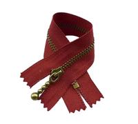LCKKJHG Fermeture éClair 5/10 pièces 3# Fermetures à glissière en métal 12-40cm Fermeture extrémité fermée for Sac Main Chaussures Sacs Kit de réparation Accessoires Couture(A4-15-Red,30CM_5PCS)