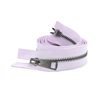 LCKKJHG Fermeture éClair Double Curseur coloré à extrémité Ouverte, 5/10 pièces, 30/40/50/60/70/80 cm, 5#, Fermeture éclair en métal Noir, Tissu de Poche Artisanal for Bricolage(Purple,40CM_10 PCS)