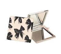 LCKKJHG Mini Miroir de Maquillage 60mm Square Double-Side HD Mirror - Portable Pocket Makeup Mini Compact Cosmetic for Purse Travel pour Les Voyages(Color-03)