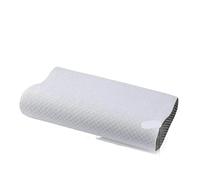 LCKKJHG Oreiller Memoire Forme Oreiller en Mousse À Mémoire De Forme, Soulagement La Douleur Au Cou Et Aux Épaules, Éponge, Rebond Lent, Respirant, Sommeil Profond, Cervical Doux Frais(White Gray)