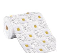 LCKKJHG Papier Peint Isolant Thermique Autocollant Sticker mural 3D stéréo imperméable 70 cm x 1 m, plafond, chambre, salon, papier peint décoratif autocollant pour le Salon(Yellow,10pcs)