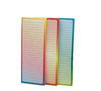 LCKKJHG Planning Frigo Magnetique Bloc-notes autocollant dégradé for liste de tâches, rappels déchirables for courses(Random color-1pc A)