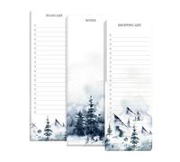 LCKKJHG Planning Frigo Magnetique Bloc-notes de 50 feuilles format paysage, antiadhésif, for listes tâches, agenda, courses et messages(Random 1book)