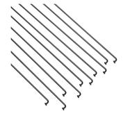 LCKKJHG Rayon Velo Lot de 10 Rayons vélo en Acier Inoxydable 14 g avec écrous for Route et Montagne Plein air, Fils Haute résistance, Outil réparation Cyclisme pour Vélo de Route(288MM)