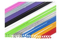 LCKKJHG Rayon Velo Rayons de vélo 14G Pièces Fil d'acier 45 Acier Argent Noir 268mm 280mm incurvés en Fer pour Vélo de Route(Black 32Pcs)