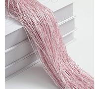 LCKKJHG Rideau Porte Corde Rideau de Porte à Paillettes 100x200cm, 1 pièce, Bon marché, Perles, séparateurs, Frange perlée, Panneau fenêtre en Tissu Polyester 1x2m(Pink)