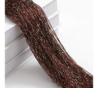LCKKJHG Rideau Porte Corde Rideau de Porte à Paillettes 100x200cm, 1 pièce, Bon marché, Perles, séparateurs, Frange perlée, Panneau fenêtre en Tissu Polyester 1x2m(Coffee)