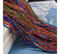 LCKKJHG Rideau Porte Corde Rideau de Porte à Paillettes 100x200cm, 1 pièce, Bon marché, Perles, séparateurs, Frange perlée, Panneau fenêtre en Tissu Polyester 1x2m(Multicolor)