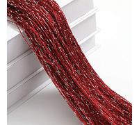 LCKKJHG Rideau Porte Corde Rideau de Porte à Paillettes 100x200cm, 1 pièce, Bon marché, Perles, séparateurs, Frange perlée, Panneau fenêtre en Tissu Polyester 1x2m(Wine)