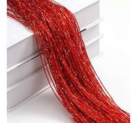 LCKKJHG Rideau Porte Corde Rideau de Porte à Paillettes 100x200cm, 1 pièce, Bon marché, Perles, séparateurs, Frange perlée, Panneau fenêtre en Tissu Polyester 1x2m(Red)