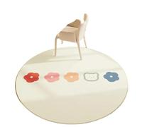 LCKKJHG Tapis Rond Tapis d'éveil for Enfants, Coussins épais for Salon, Tapis d'escalade antidérapant à Motifs de Dessins animés pour la Chambre(Color12,180X180CM 5.9X5.9FT)
