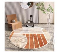 LCKKJHG Tapis Rond Tapis Minimaliste et Moelleux for Chambre à Coucher, idéal for décorer Un Salon ou Une pièce Vivre. épais Doux en Peluche pour la Chambre(B,80x80CM)