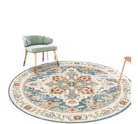 LCKKJHG Tapis Rond Tapis Rond de Salon, Grand Format, for Chambre, ou Autre pièce à Vivre, Lavable pour la Chambre(Light Yellow,180x180cm)