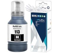 LCL 113 Encre Compatible pour Epson 113 Noir Bouteille d'encre Compatible pour Epson EcoTank ET-16150 ET-16600 ET-16650 ET-16680 ET-5150 ET-5160 ET-5170 ET-5800 ET-5850 ET-5880 Pro ET-15000 Pro(1Pack)
