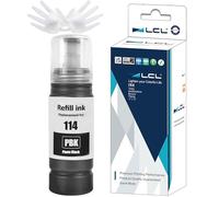 LCL 114 Encre Compatible pour Epson 114 Photo Noir Bouteille d'encre Compatible pour EPSON ECOTANK ET-8500 ET-8550 (1-Pack)