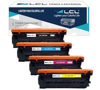 LCL 212A Cartouche de Toner Compatible pour HP 212A W2120A W2121A W2122A W2123A Remplacement pour HP Color LaserJet Enterprise M554 M554dn M555dn M555x MFP M578 M578f M578dn Imprimantes (KCMY,4Pack)