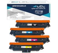 LCL 220A avec Puce Cartouche de Toner Compatible pour HP 220A W2200A W2201A W2202A W2203A Compatible pour HP Color Laserjet Pro MFP 4302dw 4302fdw 4202dw 4202dn 4302fdn (Noir Cyan Magenta Jaune,4PK)
