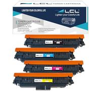 LCL 220X avec Puce Cartouche de Toner Compatible pour HP 220A 220X W2200X W2201X W2202X W2203X Compatible pour HP Color Laserjet Pro MFP 4302dw 4302fdw 4202dw 4202dn 4302fdn (Noir Cyan Magenta Jaune)