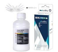 LCL 250ML Recharge d'encre DTF Premium pour imprimantes Epson Impression de Film de Transfert Thermique Compatible pour Epson L800L1800 L805 R1390 4720 I3200 XP600 DX7 DX5 5113 1430 (250mlx1,Blanc)