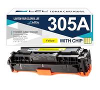 LCL 305A CE412A Cartouche de Toner Remanufacturée pour HP,1-pack,Jaune | Compatible pour HP Laserjet Enterprise 300 color M351/M375nw,Laserjet Enterprise 400 color M451nw